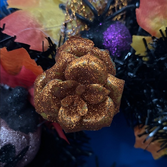 Custom By MeHalloween Wreath Orange Wrap Owl TwoPumpkins SixSpiders AutumnLeaves - Picture 16 of 16